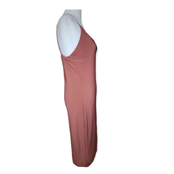 NEW‎ Mind Code Women's Bodycon Slip Dress Size Large Mauve Brown - Picture 4 of 8